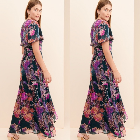 🎉SOLD OUT 🎉Bhldn Harlyn Guest Of Honor Velvet Dress - Picture 2 of 7